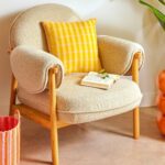 Καρέκλες & Πολυθρόνες Atmosphera Ikaris Clay Boucl Armchair