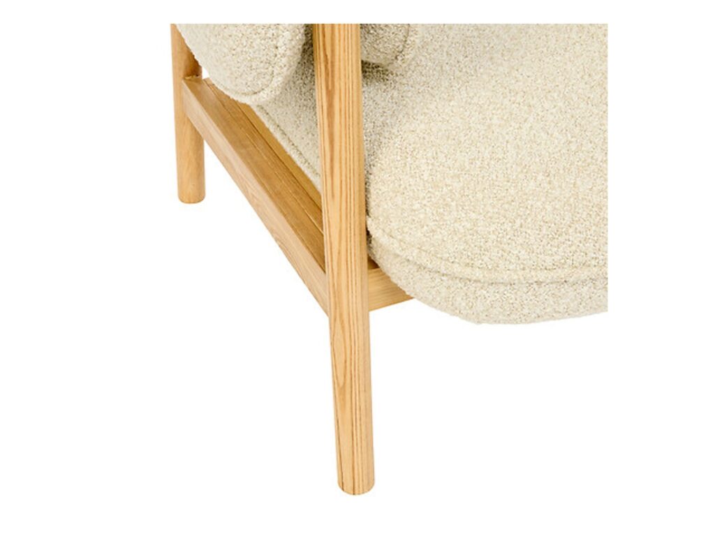 Καρέκλες & Πολυθρόνες Atmosphera Ikaris Clay Boucl Armchair