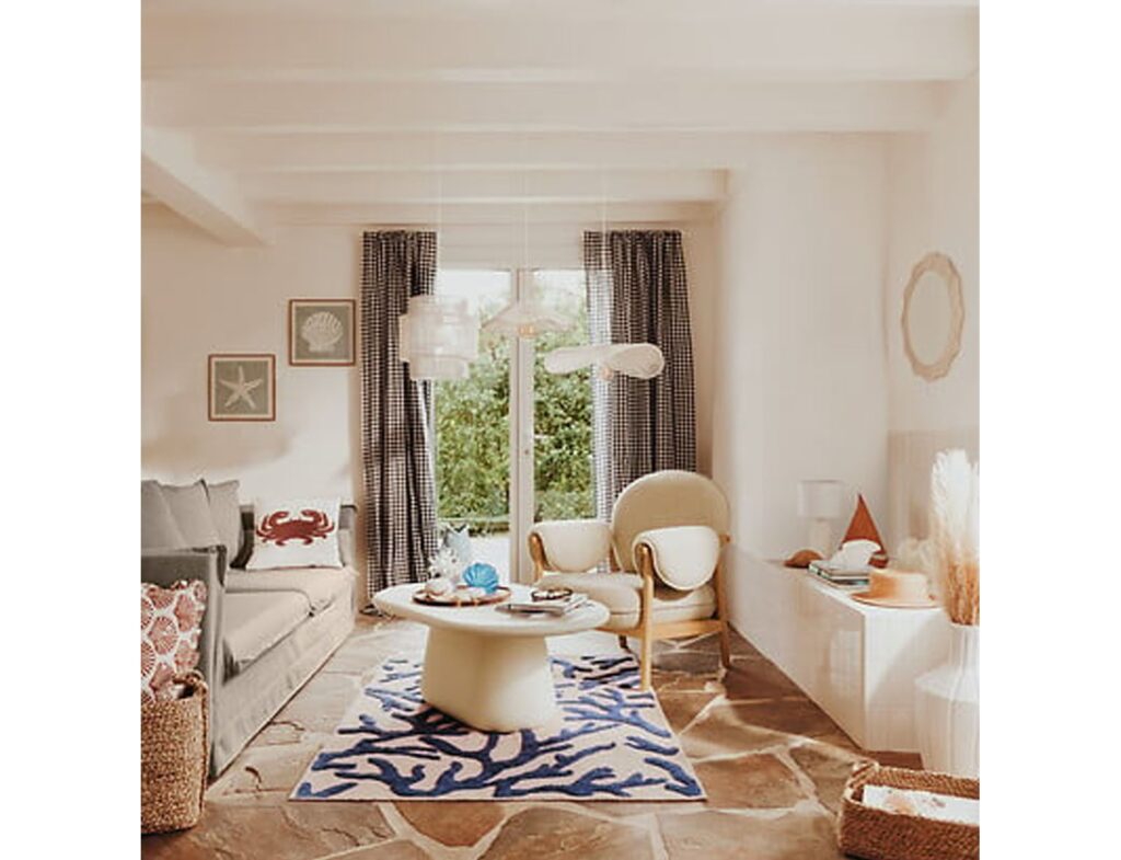 Καρέκλες & Πολυθρόνες Atmosphera Ikaris Clay Boucl Armchair