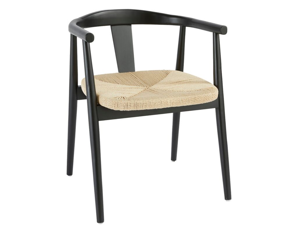 Καρέκλες & Πολυθρόνες Atmosphera Yamato Blk Wood Din Armchair