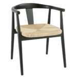Καρέκλες & Πολυθρόνες Atmosphera Yamato Blk Wood Din Armchair