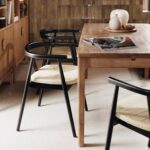 Καρέκλες & Πολυθρόνες Atmosphera Yamato Blk Wood Din Armchair