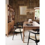 Καρέκλες & Πολυθρόνες Atmosphera Yamato Blk Wood Din Armchair