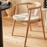 Καρέκλες & Πολυθρόνες Atmosphera Yamato Nat Wood Din Armchair