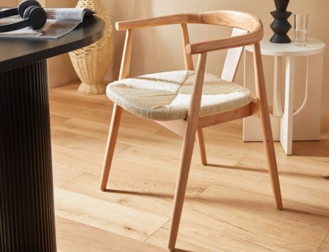 Καρέκλες & Πολυθρόνες Atmosphera Yamato Nat Wood Din Armchair