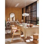 Καρέκλες & Πολυθρόνες Atmosphera Yamato Nat Wood Din Armchair