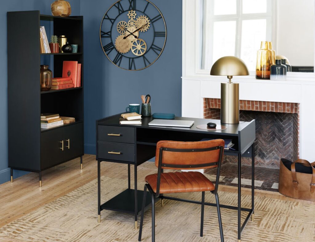 Καρέκλες & Πολυθρόνες Dario Cgnac/Blck Leather Chair Atmosphera 157284A