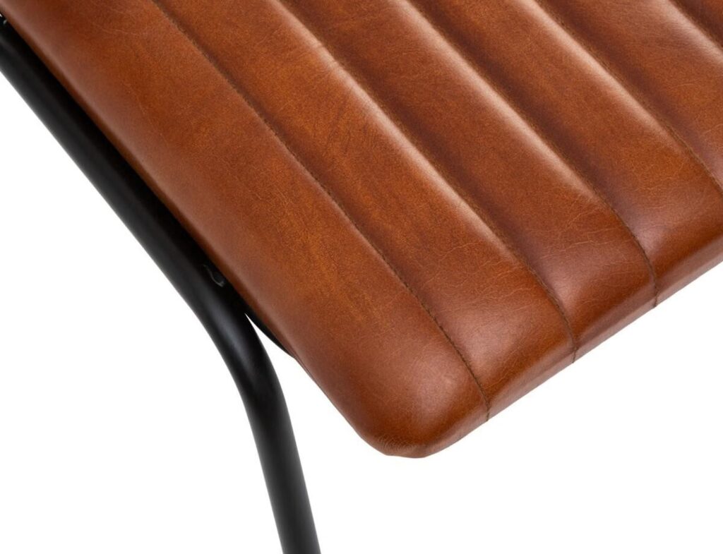Καρέκλες & Πολυθρόνες Dario Cgnac/Blck Leather Chair Atmosphera 157284A