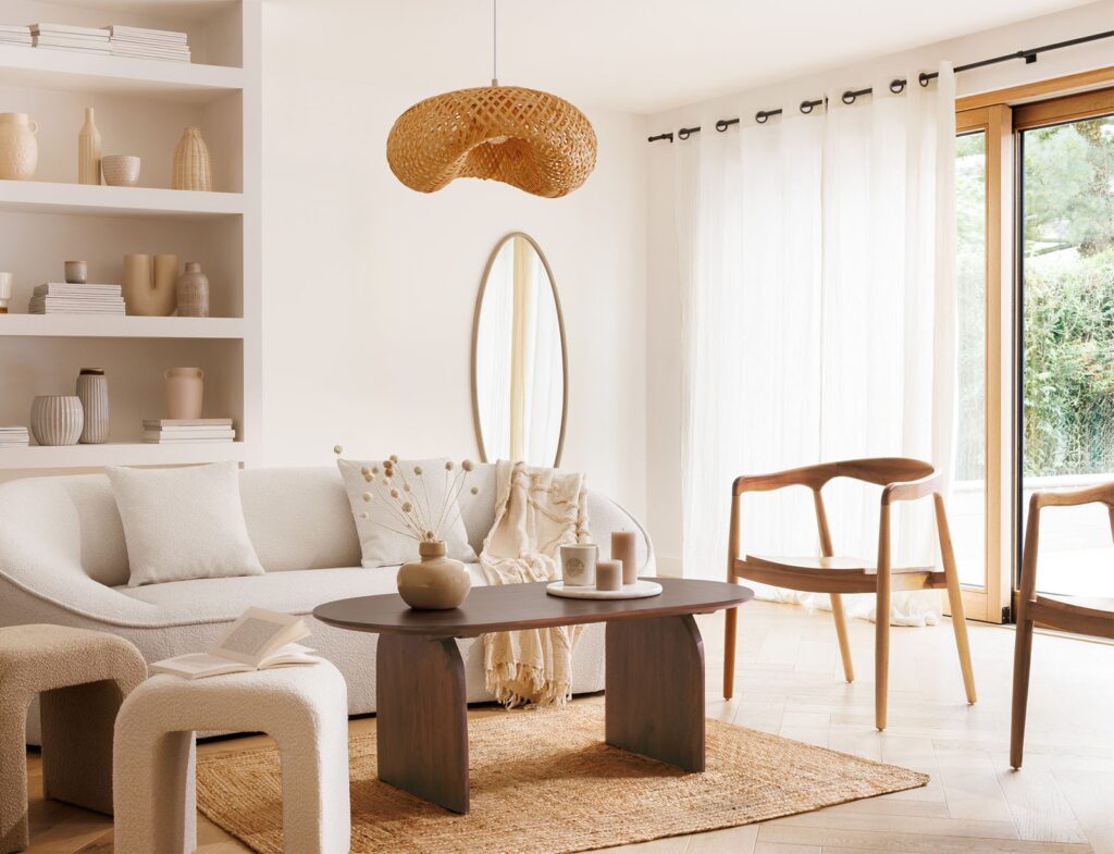 Καρέκλες & Πολυθρόνες Miyako Nat Teak Din Armchair Atmosphera 184938