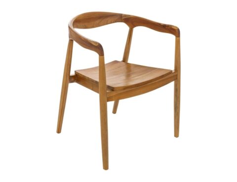 Καρέκλες & Πολυθρόνες Miyako Nat Teak Din Armchair Atmosphera 184938
