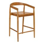 Καρέκλες & Πολυθρόνες Miyako Teak Bar Stool Sh70 Atmosphera 207342A