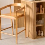 Καρέκλες & Πολυθρόνες Miyako Teak Bar Stool Sh70 Atmosphera 207342A