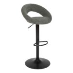 Καρέκλες & Πολυθρόνες Sasha Ced/Blk Adj Bar Stool Atmosphera 207338B