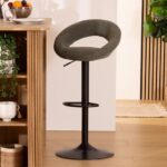 Καρέκλες & Πολυθρόνες Sasha Ced/Blk Adj Bar Stool Atmosphera 207338B