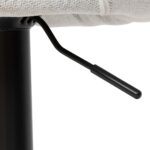 Καρέκλες & Πολυθρόνες Sasha Gr/Blk Adj Bar Stool Atmosphera 207338A