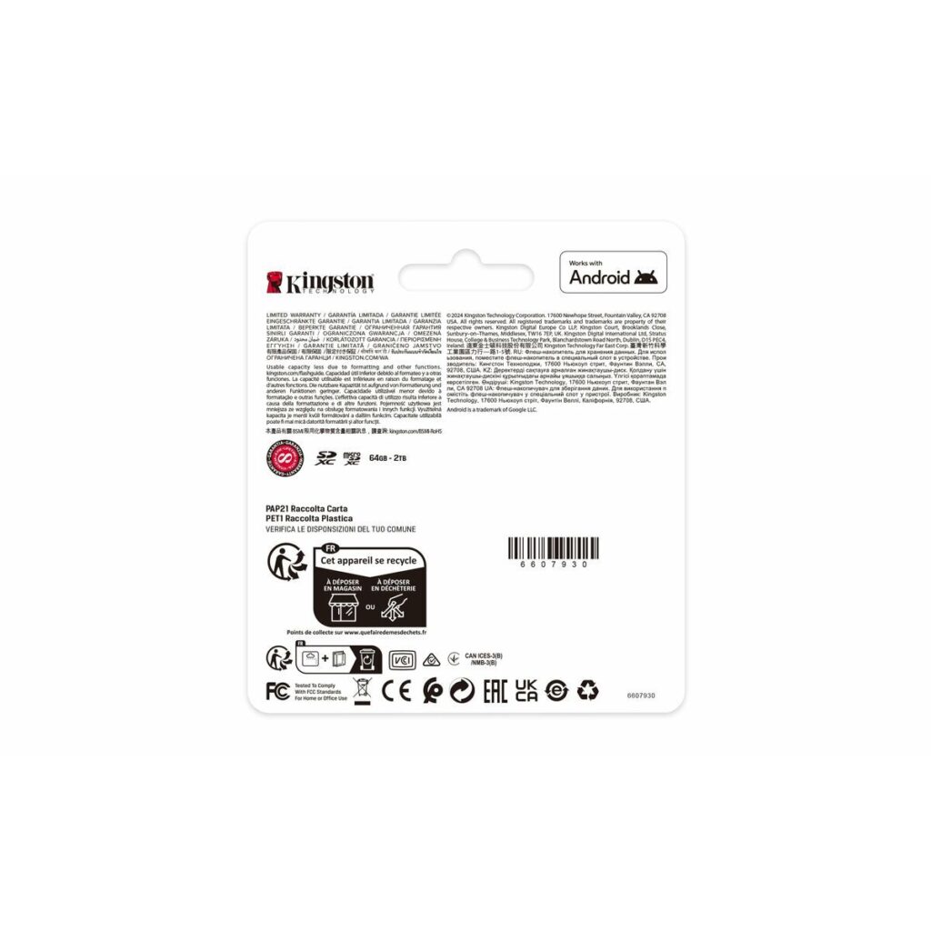 Κάρτα Μνήμης Micro SD με Αντάπτορα Kingston SDCS3/256GB 256 GB