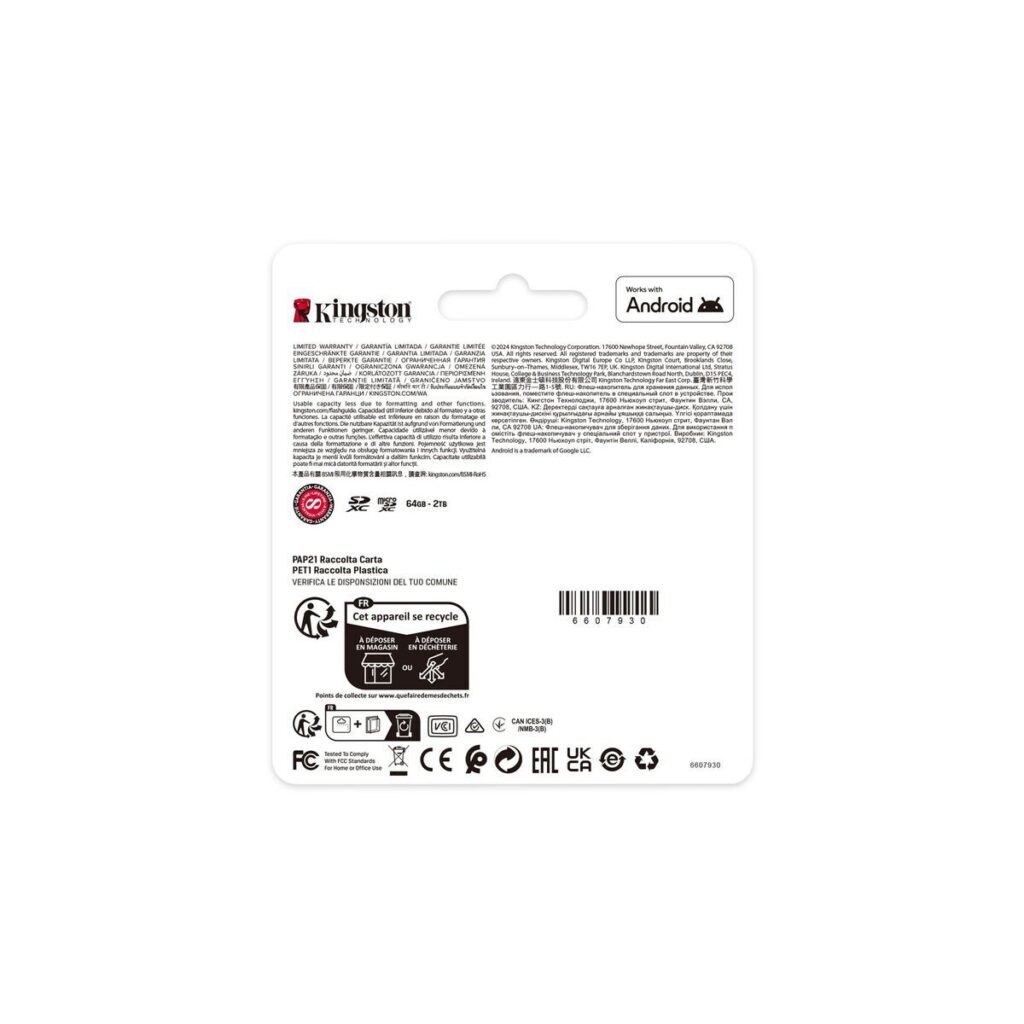 Κάρτα Μνήμης Micro SD με Αντάπτορα Kingston SDCS3/256GB 256 GB