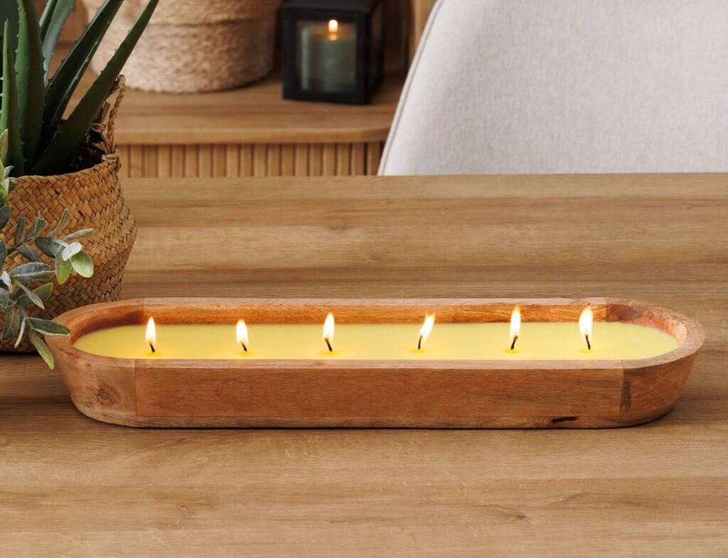 Κεριά Διακοσμητικά Atmosphera Paola Citr Wood Candle 900G