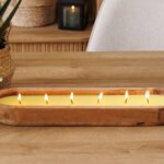 Κεριά Διακοσμητικά Atmosphera Paola Citr Wood Candle 900G