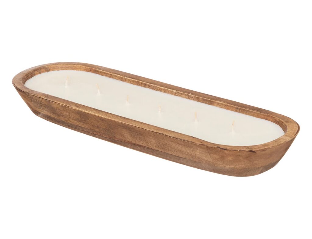 Κεριά Διακοσμητικά Atmosphera Paola Linen Wood Candle 900G