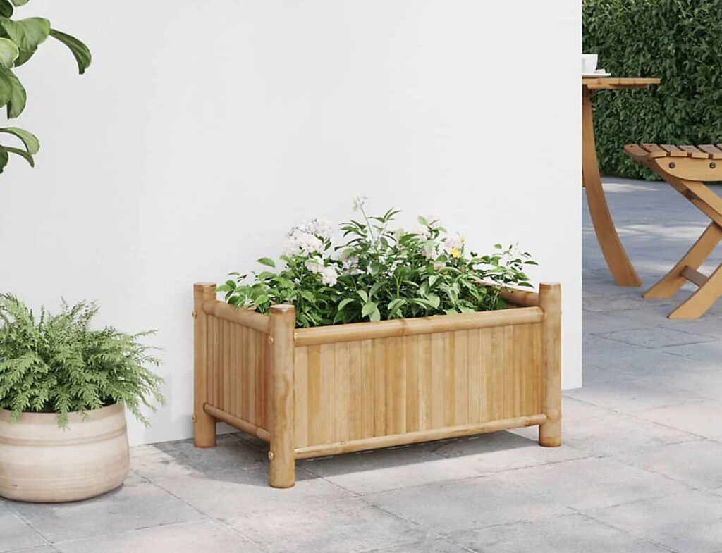 Κήπος & Κηπουρική Planter Bamboo Kd 56X28Xh28Cm