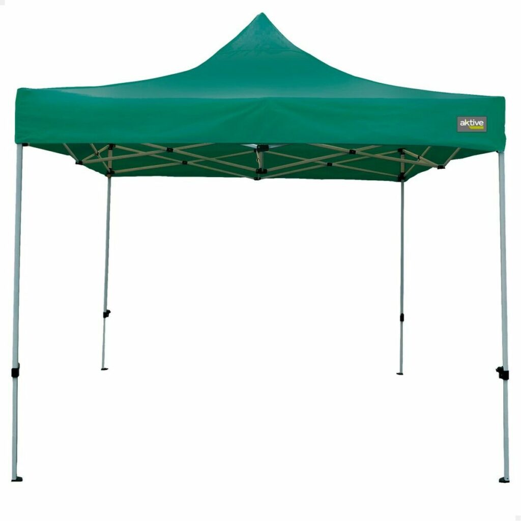 Κληματαριά Aktive 300 x 300 x 220 cm Πράσινο Εύκαμπτο Ρυθμιζόμενο ύψος