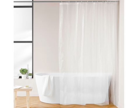 Κουρτίνα Μπάνιου 3D Douceur D'intérieur - 180X200Cm - Λευκό
