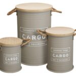 Κουτιά Αποθήκευσης - Τακτοποίησης Storage Tin With Handles Set3