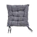Μαξιλάρι καρέκλας διπλής όψης - 40x40cm - 720190 - Black/Grey