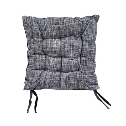Μαξιλάρι καρέκλας διπλής όψης - 40x40cm - 720190 - Black/Grey