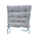 Μαξιλάρι καρέκλας διπλής όψης - 40x40cm - 720190 - Blue/Grey