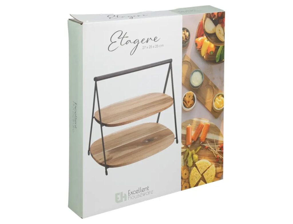Οργάνωση Τραπεζιού Excellent Houseware Food Stand Two Layer