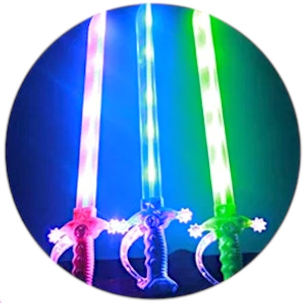 Παιδικό φωτεινό σπαθί LED - 5138B - 204110 - Pink