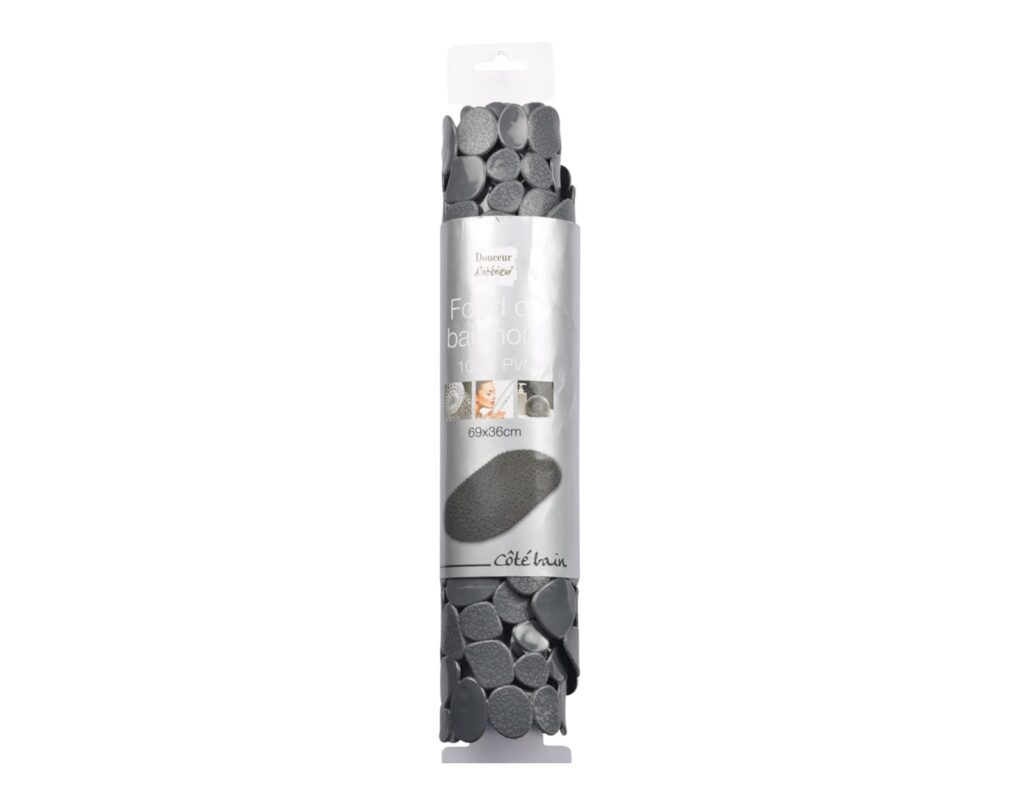 Πατάκι Μπανιέρας Vitamine Douceur D'intérieur - 36X69Cm - Γκρι