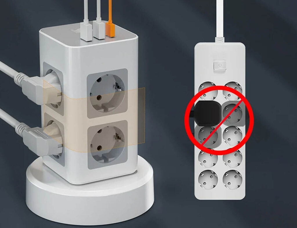 Πολύμπριζα Tessan Tps03Rx-De-C Αποζευκτης Ρευματος (Λευκο)