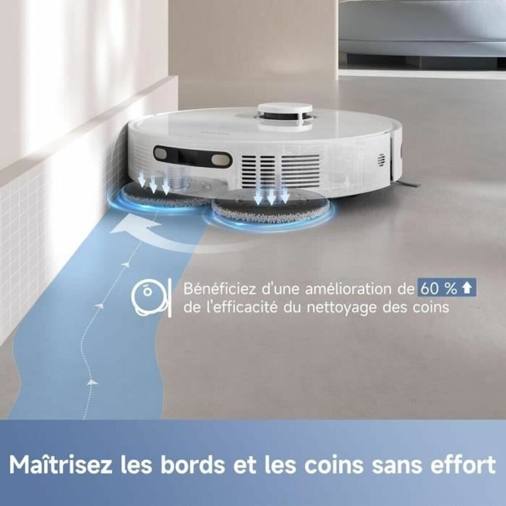 Robot σκούπα και σφουγγαρίστρα MOVA E30ULTRA 7000 Pa, δοχείο 4 l, αυτονομία 3 ωρ, λευκό