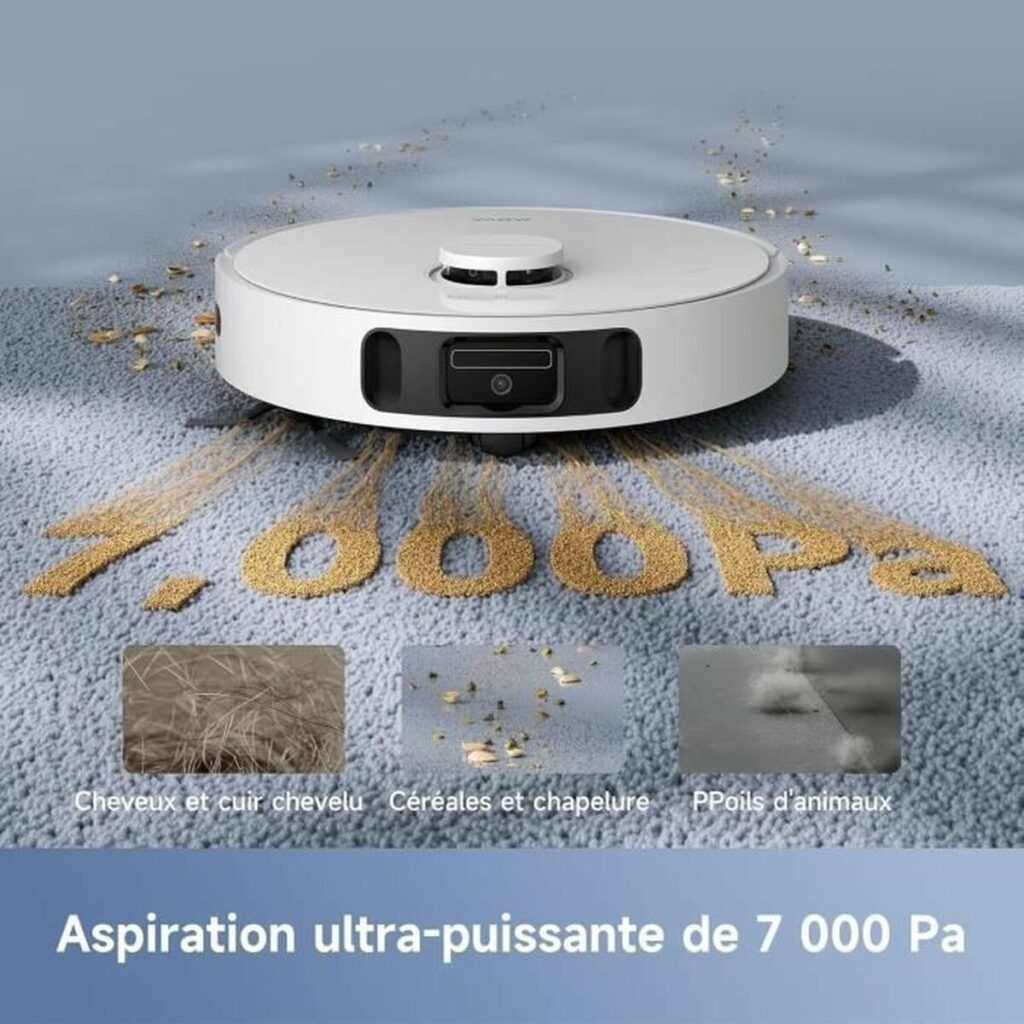 Robot σκούπα και σφουγγαρίστρα MOVA E30ULTRA 7000 Pa, δοχείο 4 l, αυτονομία 3 ωρ, λευκό