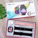 Σετ Smartwatch με 3 λουράκια - T900 MINI - 814215 - Orange