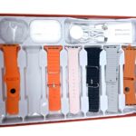 Σετ Smartwatch με ασύρματα ακουστικά Bluetooth & 7 λουράκια - KW55 MAX - 750360 - Gold
