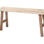 Σκαμπό & Πουφ Bench Teak Wood 100X25X42Cm