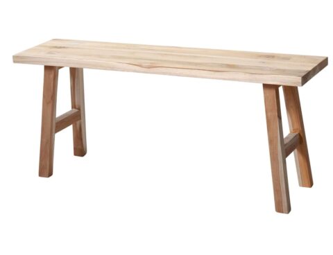 Σκαμπό & Πουφ Bench Teak Wood 100X25X42Cm