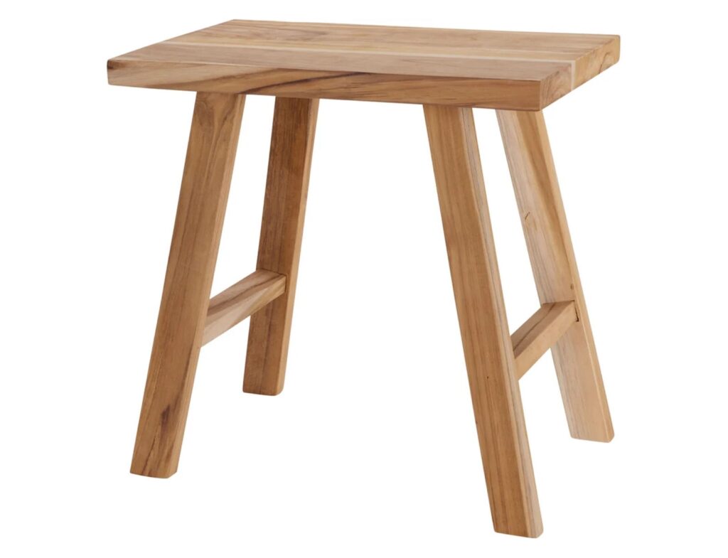 Σκαμπό & Πουφ Stool Decorative Teakwood
