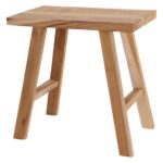 Σκαμπό & Πουφ Stool Decorative Teakwood