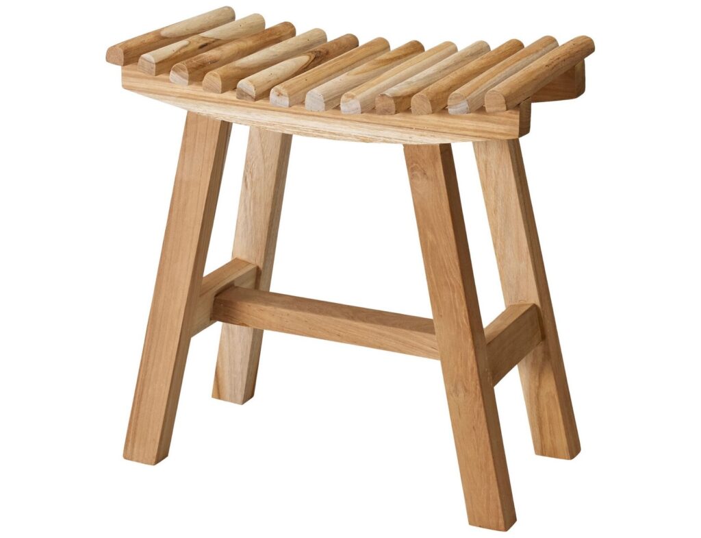 Σκαμπό & Πουφ Stool Teak 40X20X40Cm