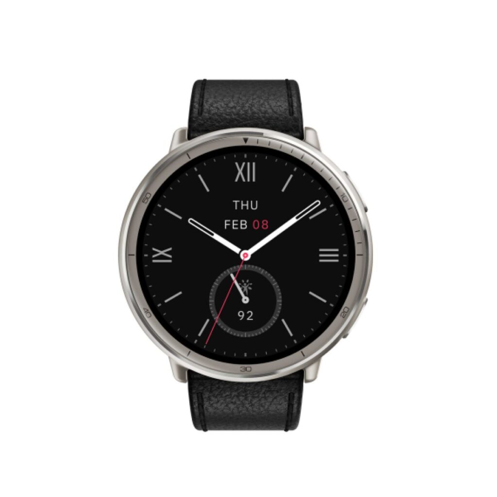 Smartwatch Amazfit ACTIVE 2R NFC PREMIUM Μαύρο Ασημί