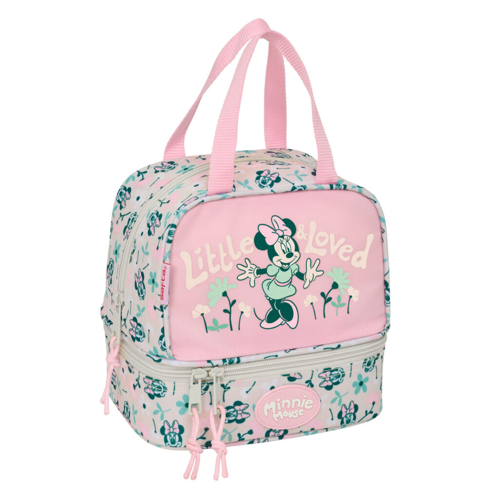 θερμική Θήκη Μεταφοράς Σνακ Minnie Mouse Minty Ροζ 20 x 20 x 15 cm