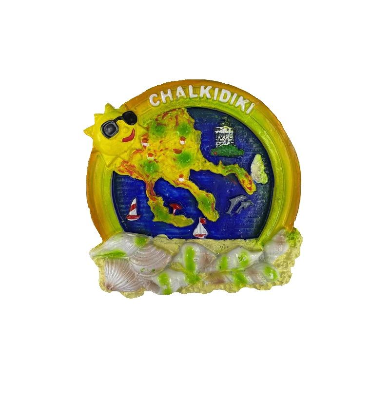 Tουριστικό μαγνητάκι Souvenir – Σετ 12pcs - Chalkidiki - 678078