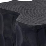 Τραπεζάκια Σαλονιού Ptmd Side Table Fennah Tree Trunk Aluminium Black