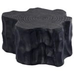 Τραπεζάκια Σαλονιού Ptmd Side Table Fennah Tree Trunk Aluminium Black
