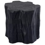 Τραπεζάκια Σαλονιού Ptmd Side Table Fennah Tree Trunk Aluminium Black